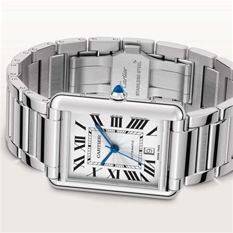 cartier tank watch two tone|cartier tank must extra large.